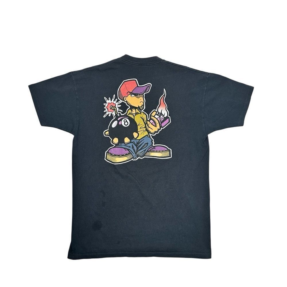Vintage Breakdown 90s 8Ball T-Shirt Large Skate Graffiti Grunge Single Stitch